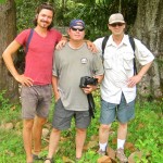 The film crew, Andy, Allan and Chuck
